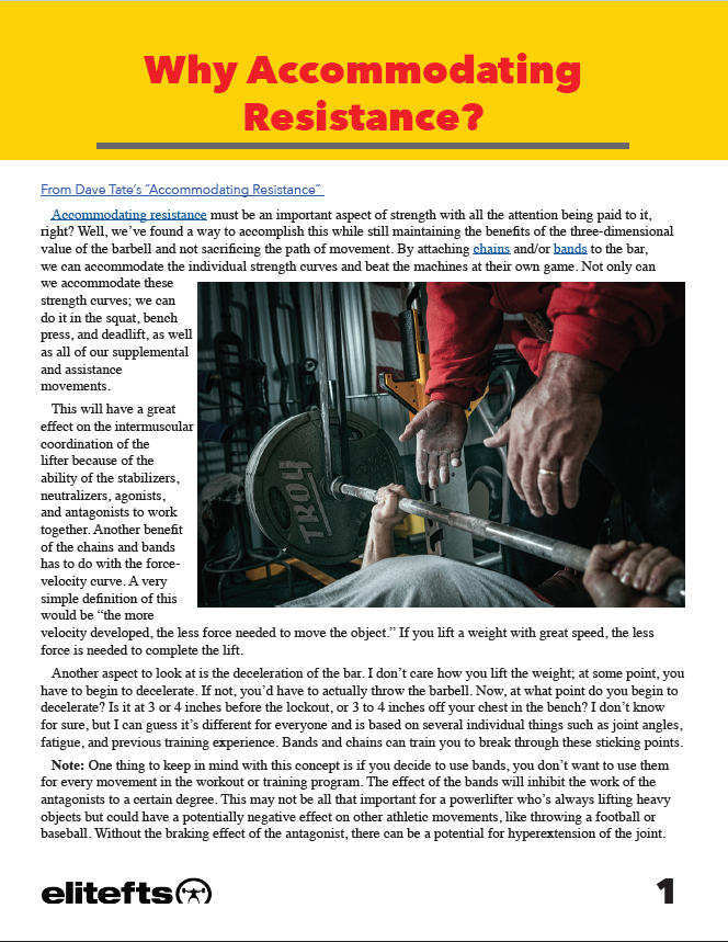Training with Accommodating Resistance (eBook)