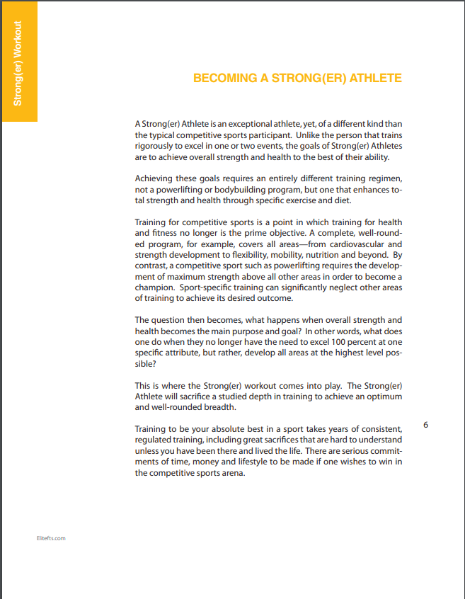 Strong(er) Workout Phase One (eBook)