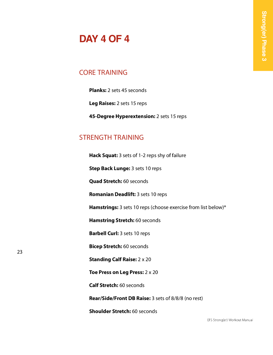 Strong(er) Workout Phase Three (eBook)