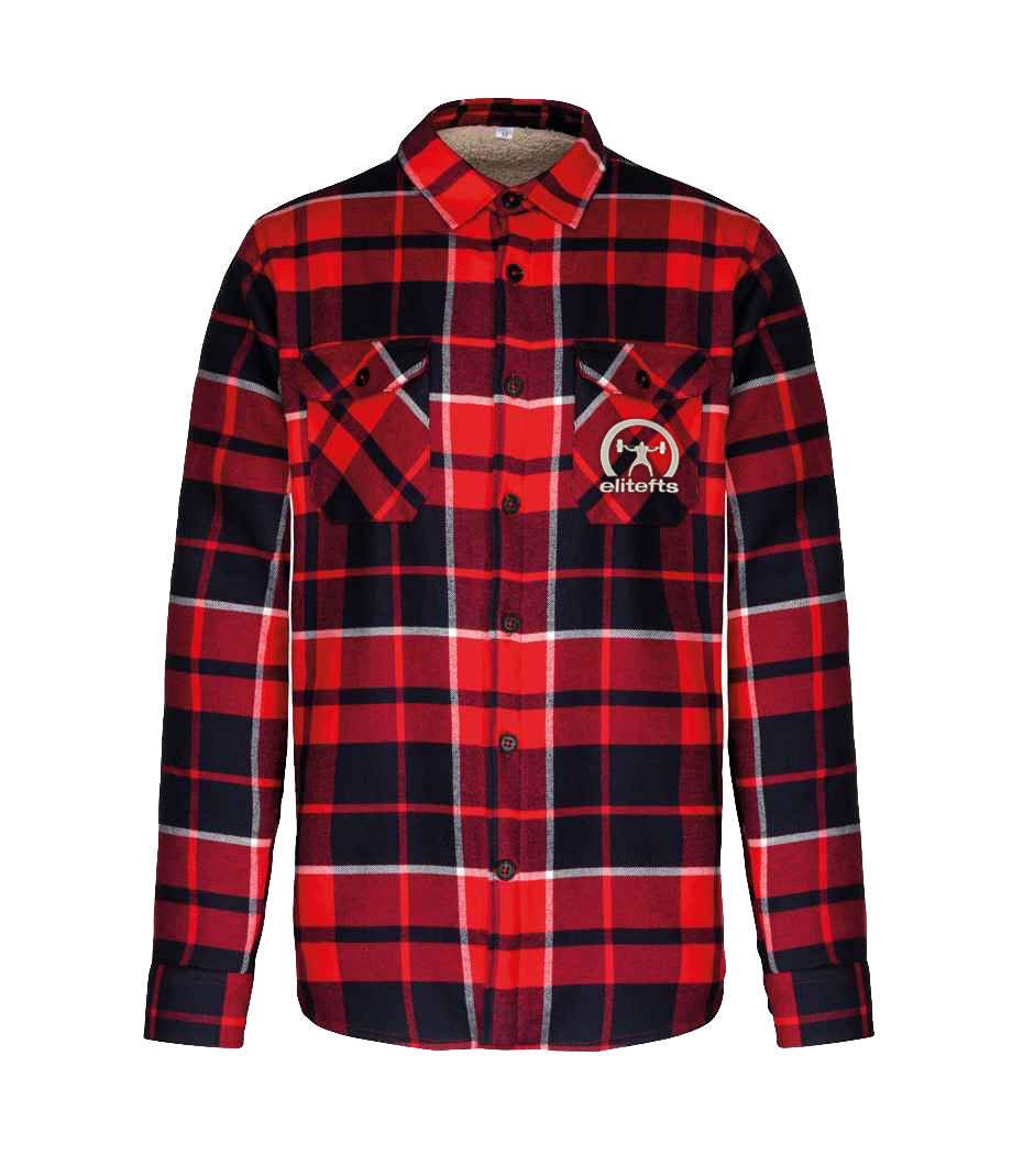 elitefts Sherpa Lined Checked Shirt